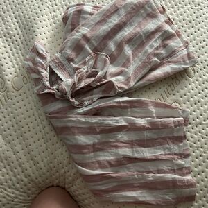 100% Cotton Sincerely Jules Pink and White Striped Pants